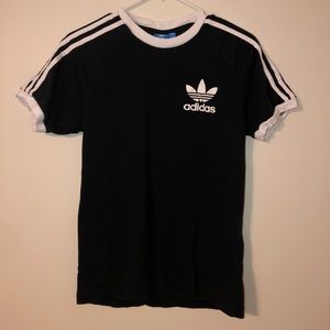 Adidas three striped tee